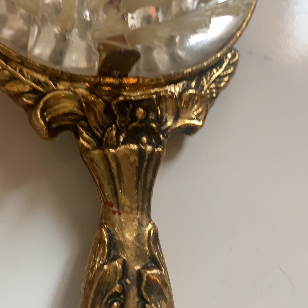 VINTAGE VANITY BRUSH ORNATE HAND HELD.  10.5” LENGTH ART DECO VICTORIAN LOLITA - Picture 6 of 10